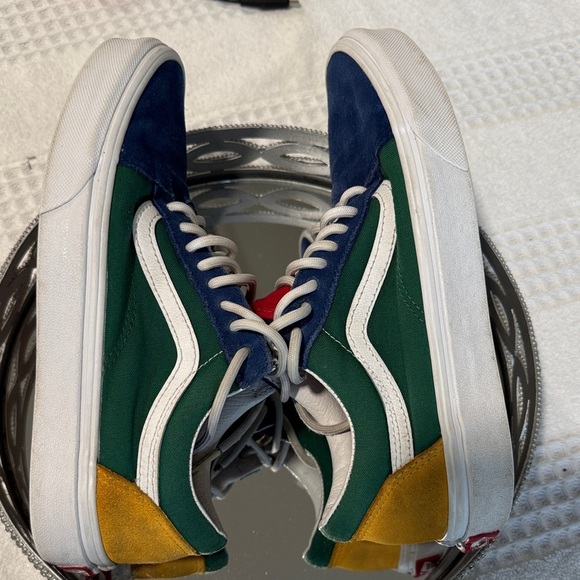 Vans Colorful Canvas Sneakers - Navy, Forest Green, Crimson, Mustard - Picture 5 of 8